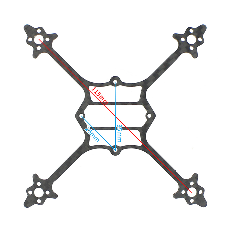 115mm Wheelbase Bottom Plate 3 - Drone Racing Gate ulasan dan harga